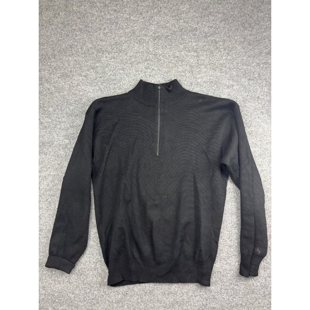Vintage Summit Sweater Mens Large Half Zip Wool Blend Pullover 90s Hong Kong